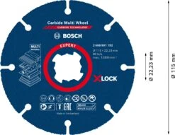 Bosch 2608901192 EXPERT X-LOCK Doorslijpschijf Carbide Multi Wheel 115mm -Bosch 08cf43cdbd581a0f3e9490ec46a011f3