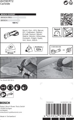 Bosch 2608900045 EXPERT Starlock Carbide Schuurplateau Multimaterial AVZ90RT2 -Bosch 0a9a32e8f24066b4d2ae7ffbca0913ac
