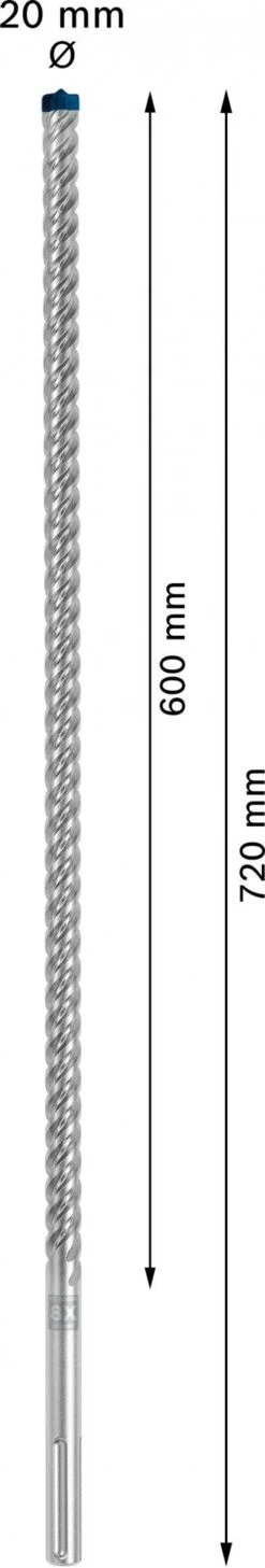 Bosch 2608900230 EXPERT Hamerboor SDS Max-8X 20x600x720mm -Bosch 1087448d8f2eac1ba527c3fb1875dfb9