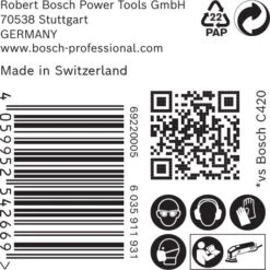 Bosch 2608900928 EXPERT Schuurvel C470 Best For Wood And Paint, 93 Mm, Korrel 80, Voor Multi-Cutter, 6 Gaten, 50x -Bosch 17ae56c75b8c22695e60cbc05a067eda
