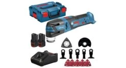 Bosch GOP 12V-28 12V Li-Ion Accu Multitool Set (2x 3.0Ah Accu) + 12 Delige Accessoireset In L-Boxx - 06018B5006