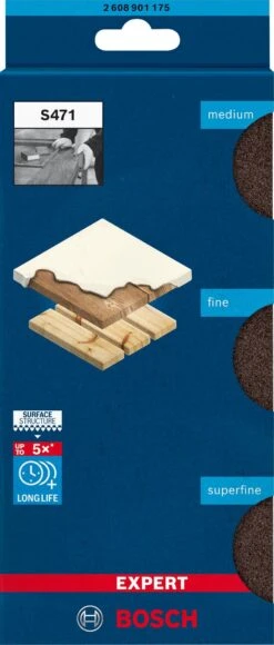 Bosch 2608901175 EXPERT 3-delige Schuursponzenset S471, Best For Flats & Edges, 69 X 97 X 26 Mm -Bosch 3be98c4ff6eb41d0e824d7a1a7d7e296