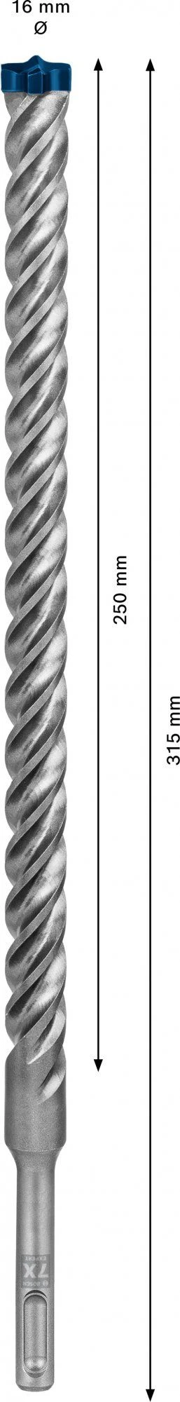 Bosch 2608900132 EXPERT Hamerboor SDS Plus-7X - 16x250x315mm 5 Bosch 2608900132 EXPERT Hamerboor SDS Plus-7X - 16x250x315mm - Afbeelding 3