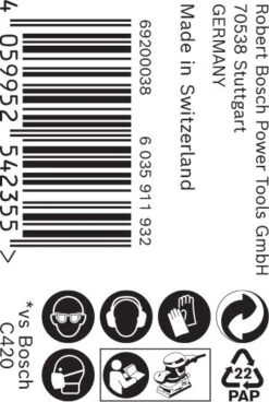 Bosch 2608900897 EXPERT Schuurrol C470 Best For Wood And Paint, 115 Mm X 5 M, Korrel 60 -Bosch 57e45f520b1481c4da35f9f22717573c