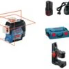 Bosch GLL 3-80 C 12V Li-Ion Accu Lijnlaser Set (1x 2.0Ah Accu) In L-boxx - Rood - 0601063R02 -Bosch 643597b3b35701a046b36e7a2c5e6a46