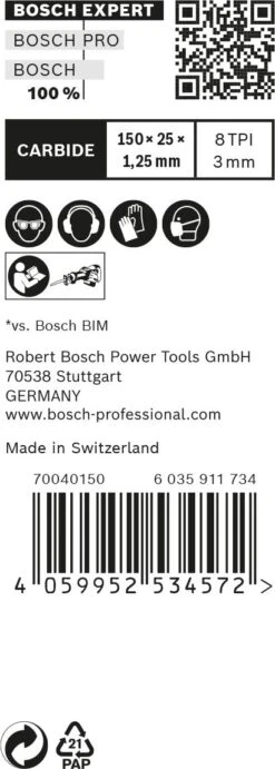 Bosch 2608900367 EXPERT Reciprozaagblad S955CHC 10st Thick Tough Metal -Bosch 73167d71ada3e24d0dbe56bc7ecc2588