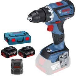 Bosch GSR 18V-60 C 18V Li-Ion Accu Boor-/schroefmachine Set (2x 5.0Ah Accu) In L-Boxx - 06019G1100