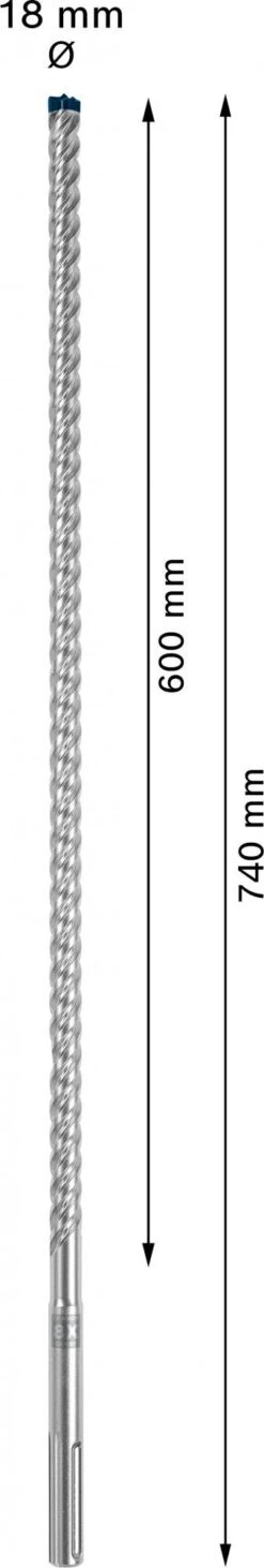 Bosch 2608900223 EXPERT Hamerboor SDS Max-8X 18x600x740mm -Bosch 8b61416192e885b91680b714352e53b0