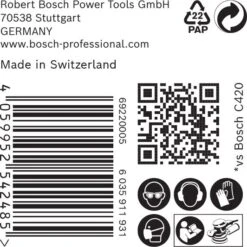 Bosch 2608900910 EXPERT Schuurvel C470 Best For Wood And Paint - 125mm - K80 - 8 Gaten (50st) -Bosch 986c80c6273b9f9d0b80c9c904937a4a