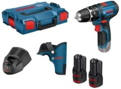 Bosch GSB 12V-15 12V Li-Ion Accu Klopboor-/schroefmachine Set (2x 2.0Ah Accu) In L-Boxx - 06019B6906