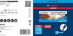 Bosch 2608900488 EXPERT Power-Change Gatzaag Construction Material 159mm -Bosch a0b8a2288aff75259498426b4a46fcc7