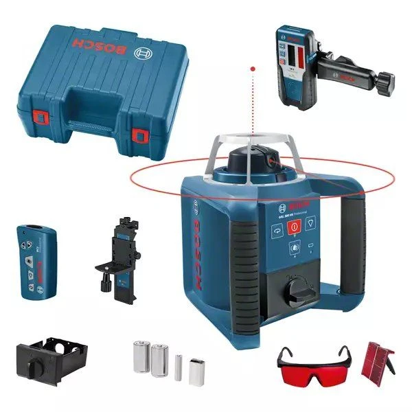 Bosch GRL 300 HV Rotatie Laser Set In Koffer + BT 170 HD Statief + GR 240 Meetlat - 061599405U 4 Bosch GRL 300 HV Rotatie Laser Set In Koffer + BT 170 HD Statief + GR 240 Meetlat - 061599405U - Afbeelding 2