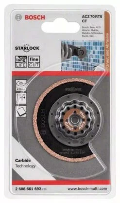 Bosch 2608661692 / ACZ 70 RT5 Carbide-RIFF Segmentzaagblad Met Smalle Zaagsnede- 70 Mm - Carbide