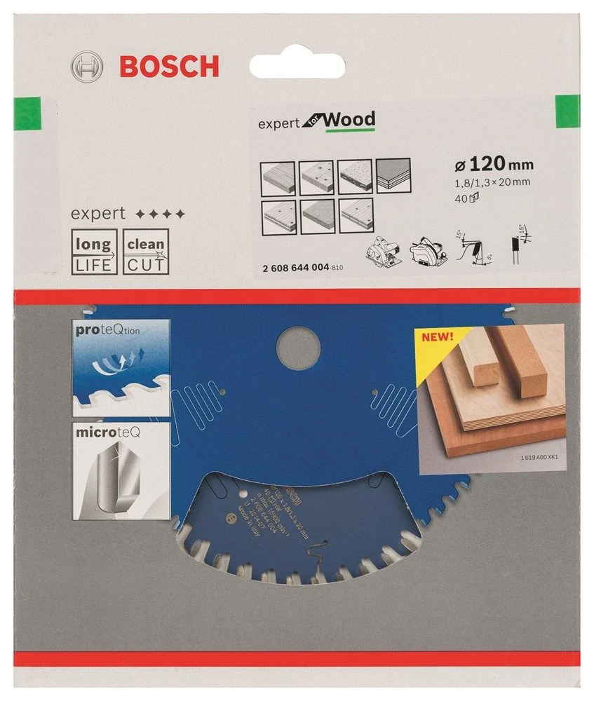 Bosch 2608644004 Expert Cirkelzaagblad - 120 X 20 X 40T - Hout - Carbide 3 Bosch 2608644004 Expert Cirkelzaagblad - 120 X 20 X 40T - Hout - Carbide