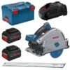 Bosch GKT 18V-52 GC 18V Li-Ion Accu Invalcirkelzaagmachine Set (2x 5,5Ah) Incl. Geleiderail In L-Boxx - 140mm - Koolborstelloos -Bosch e36afba2e20e2fe1c54dc30b58bccfab