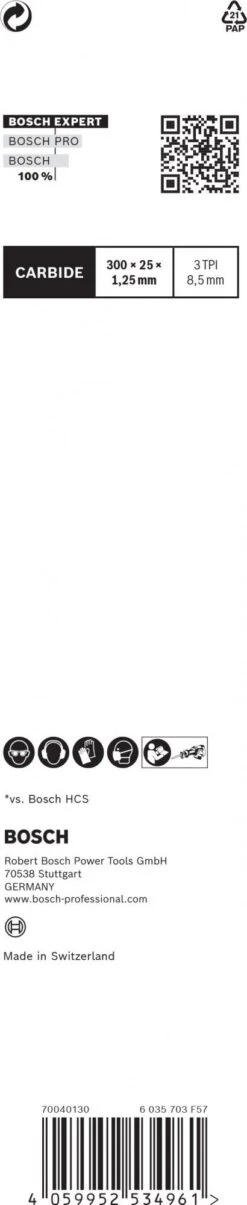 Bosch 2608900406 EXPERT Reciprozaagblad S1242KHM Tough Wood -Bosch e6ae2f4a9095b689d9520c6d74bf2b1f