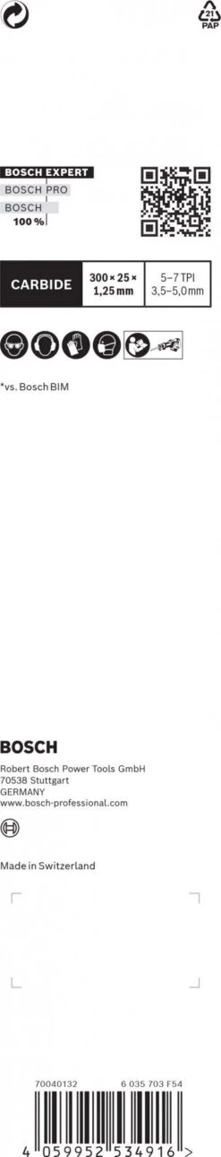 Bosch 2608900401 EXPERT Reciprozaagblad S1267XHM Wood With Metal Demolition -Bosch f2cad090f29ac8283fea384959b3bc86