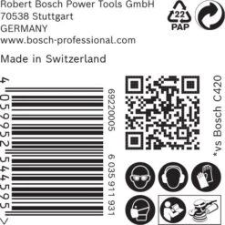 Bosch 2608901121 EXPERT Schuurvel C470 Best For Wood And Paint - 125mm - K220 - 8 Gaten (50st) -Bosch f6a66443a480bf1d19f5d67f1851c489