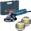 Bosch GWS 880 Haakse Slijper Incl. 2 Diamantzaagbladen In Koffer - 880W - 125mm - 060139600B -Bosch f86340299c59c640cc8641d1c291a227