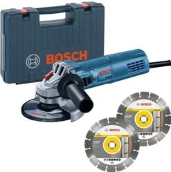 Bosch GWS 880 Haakse Slijper Incl. 2 Diamantzaagbladen In Koffer - 880W - 125mm - 060139600B