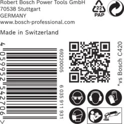 Bosch 2608900932 EXPERT Schuurvel C470 Best For Wood And Paint, 93 Mm, Korrel 240, Voor Multi-Cutter, 6 Gaten, 50x -Bosch fd938d108a73629d9db042cdfe1bdc2b